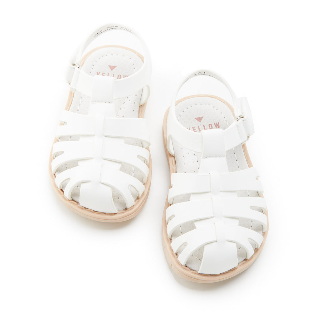 Yellow Shoes | Baby Sandals | LOELIE | 119210-70-LOELIE-02-LOELIE-Baby Sandals-Yellow-Yellow Shoes