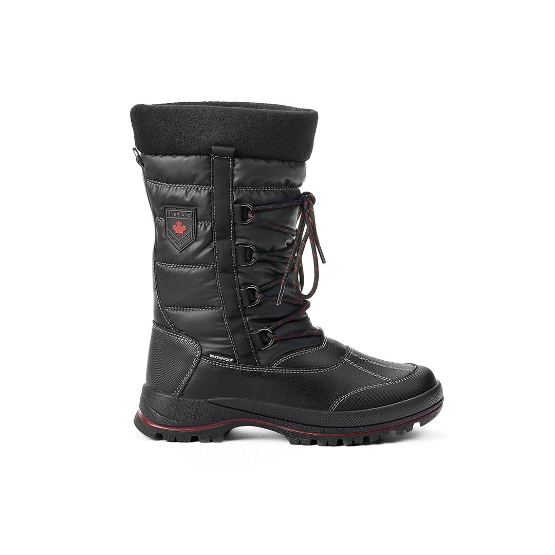 Black snow boots ladies best sale