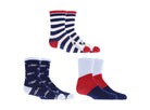 116252-40-DENSLEY-CO-3-PAIRES-DE-BAS-POUR-ENFANTS-REQUIN-TAILLE-46-03-116252-40-DENSLEY & CO - 3 Pairs of socks for kids shark SIZE 4-6-Kids Socks | Accessories-Densley & Co-Yellow Shoes